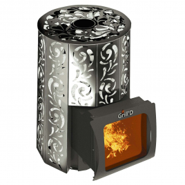 Дровяная банная печь GrillD Violet Short Window Max