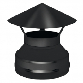 Оголовок Везувий BLACK (AISI 430/0,5мм) д.115х200, нержавеющая сталь