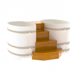 Подиум на 2 купели Bentwood 0,76Х1,16