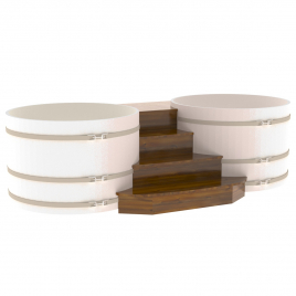 Подиум на 2 купели Bentwood, D - 1.5