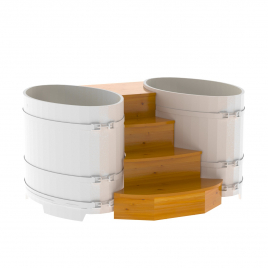 Подиум на 2 купели Bentwood 0,8Х1,42